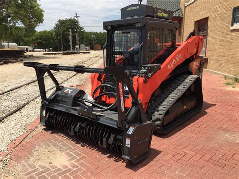 mulching head for kubota skid steer|land clearing mulcher video.